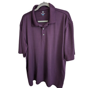 Pro Tour Cool Play Mens Size XXL Purple Golf Polo Shirt Short-Sleeve
